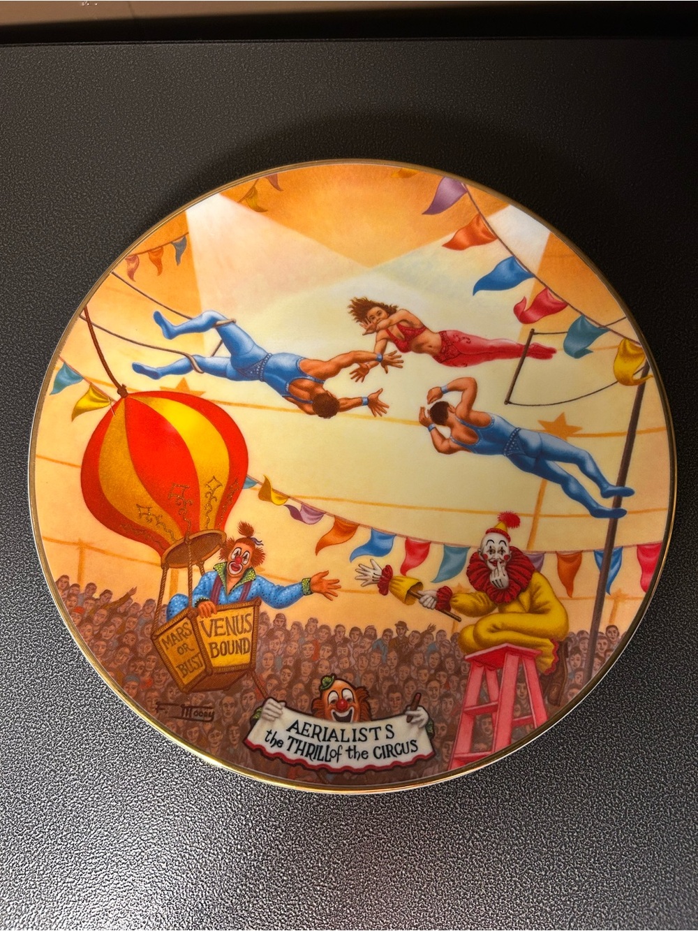 AERIALISTS Ringling Bros. and Barnum & Bailey Circus Collector Plate w/ COA